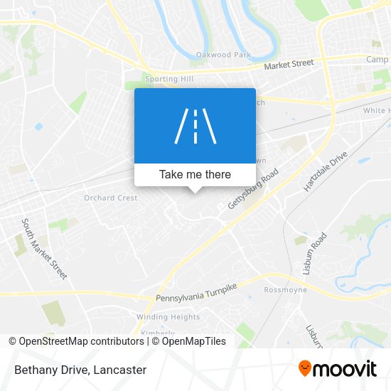Mapa de Bethany Drive