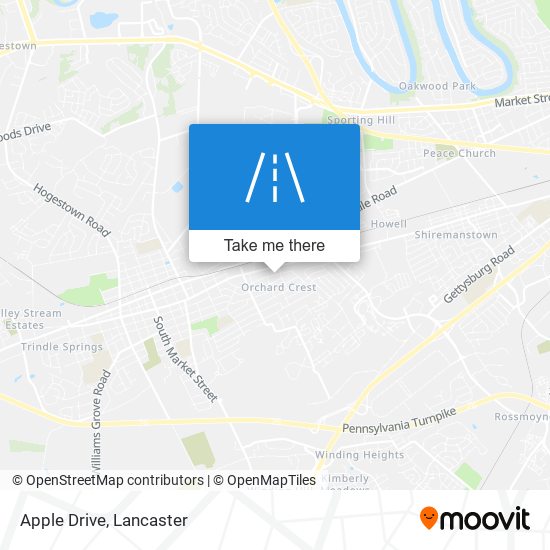 Apple Drive map