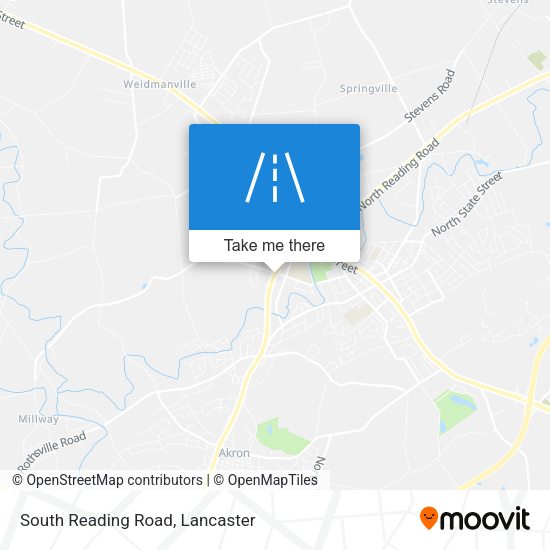South Reading Road map