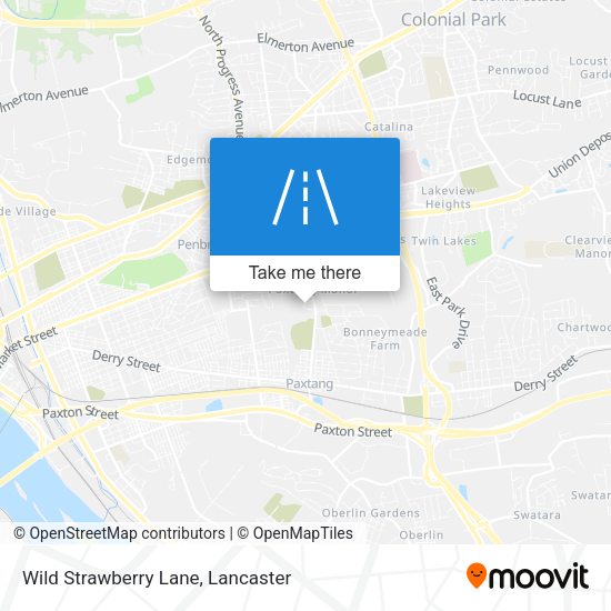 Wild Strawberry Lane map