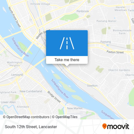 Mapa de South 12th Street