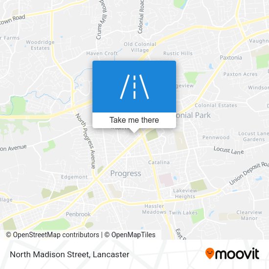 North Madison Street map