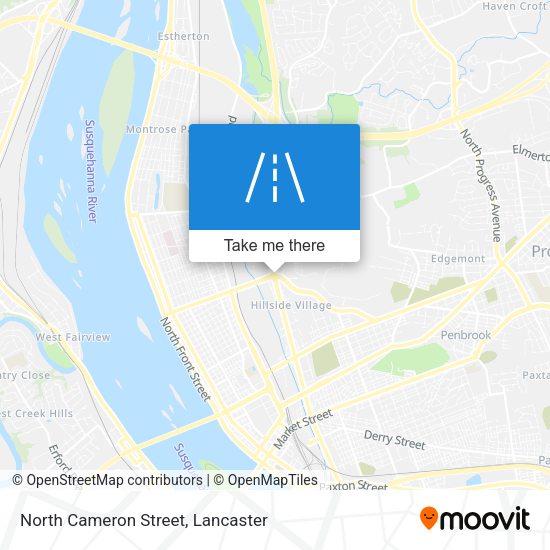 North Cameron Street map