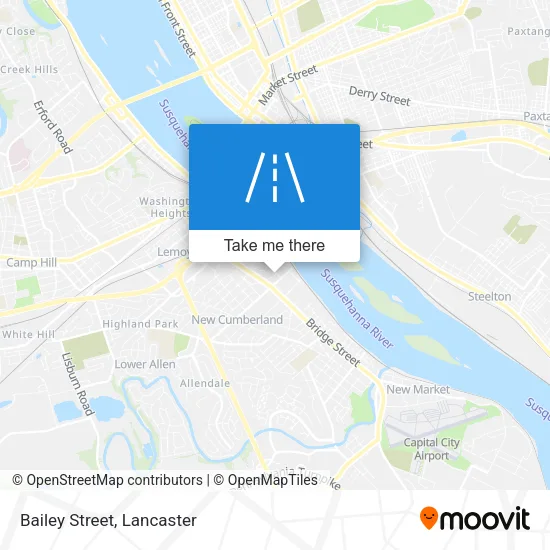Bailey Street map