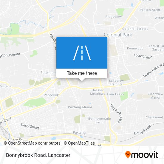 Bonnybrook Road map