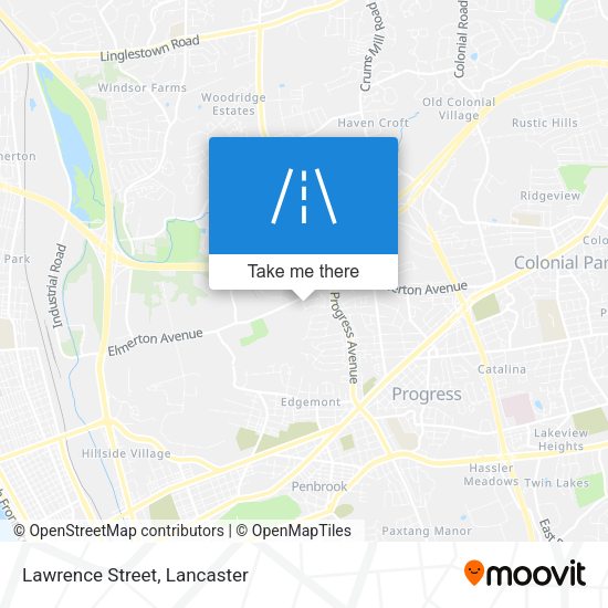 Mapa de Lawrence Street
