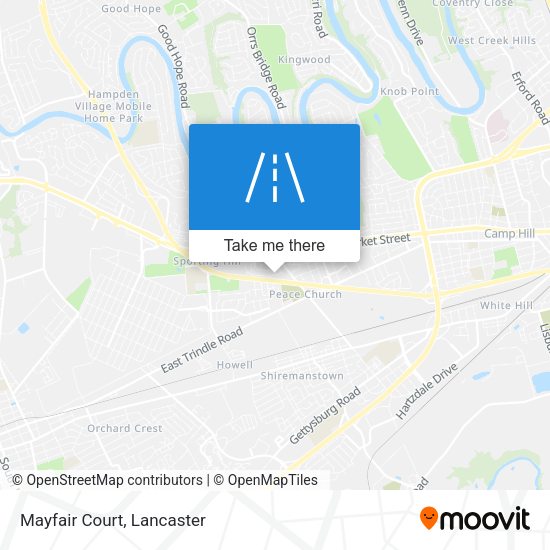 Mapa de Mayfair Court