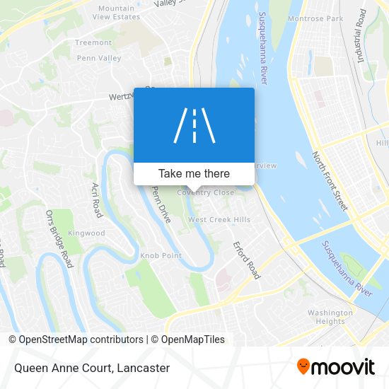 Queen Anne Court map