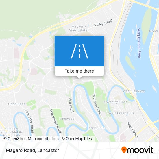 Mapa de Magaro Road