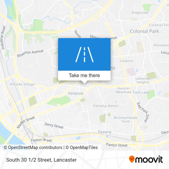 South 30 1/2 Street map