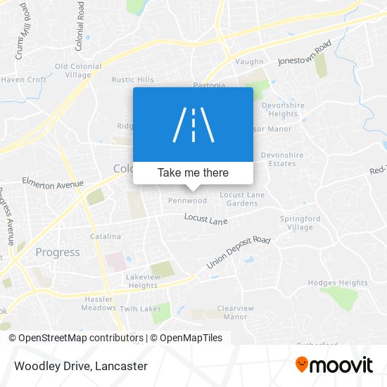 Mapa de Woodley Drive