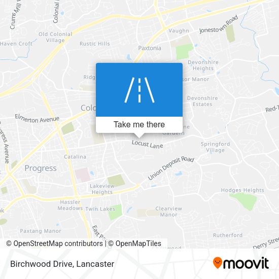 Birchwood Drive map