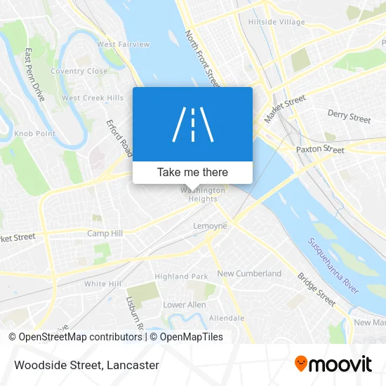 Woodside Street map