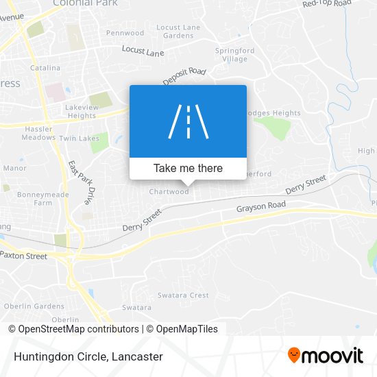 Huntingdon Circle map