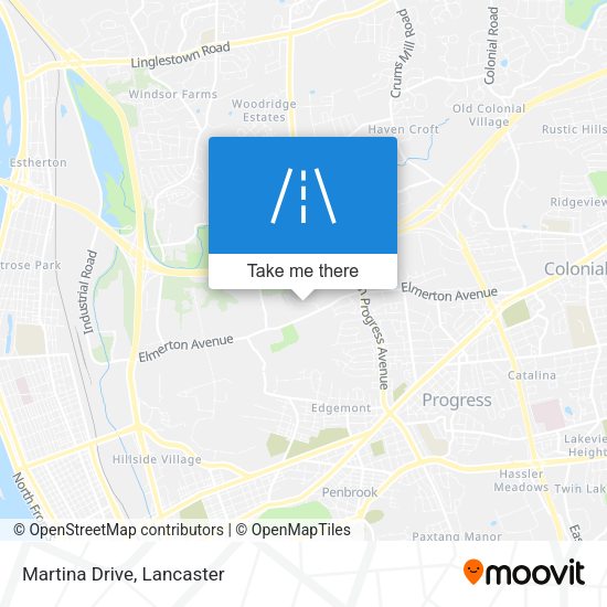 Mapa de Martina Drive