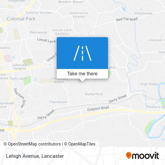 Mapa de Lehigh Avenue