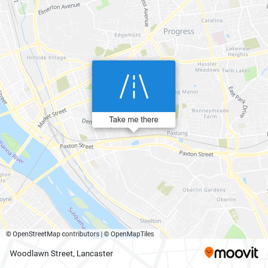 Mapa de Woodlawn Street