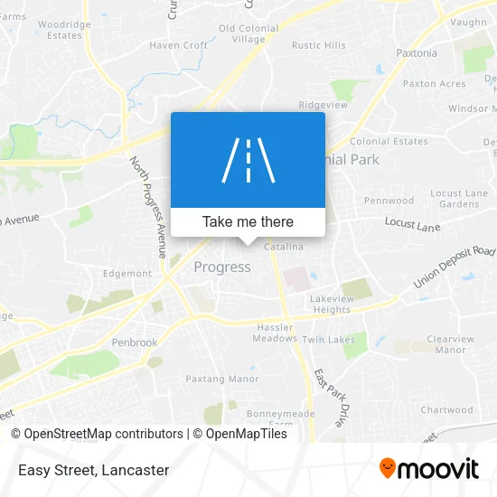 Easy Street map