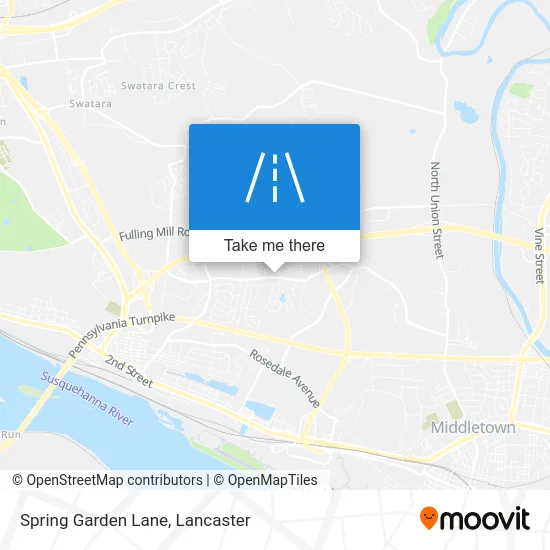 Spring Garden Lane map