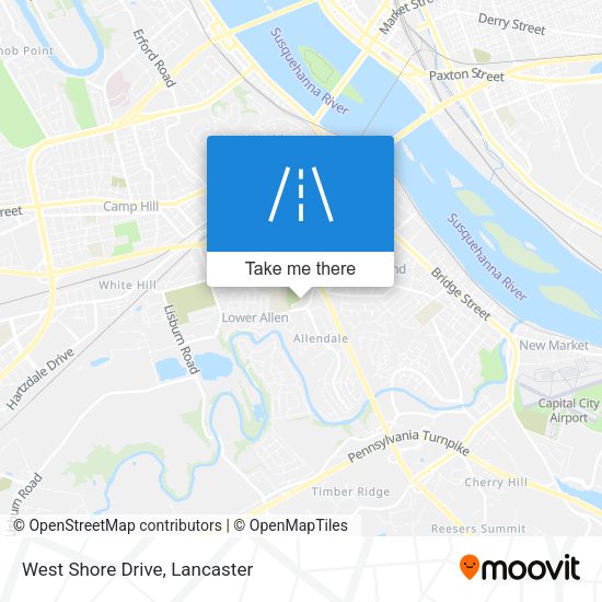 West Shore Drive map