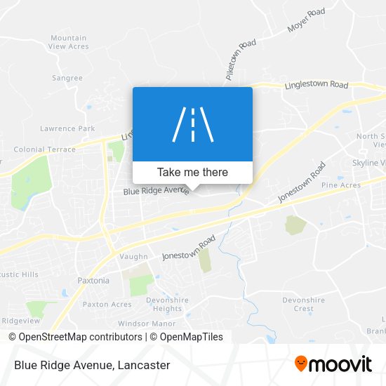 Mapa de Blue Ridge Avenue