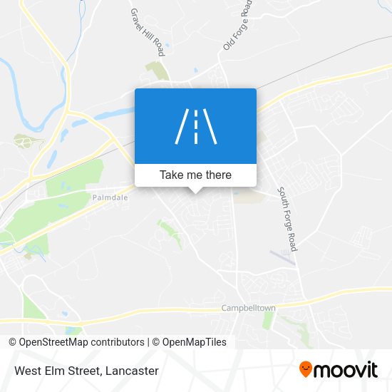 Mapa de West Elm Street