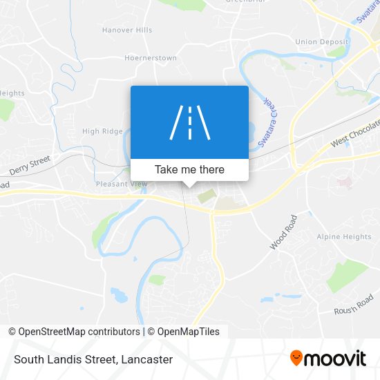 South Landis Street map