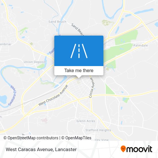 Mapa de West Caracas Avenue