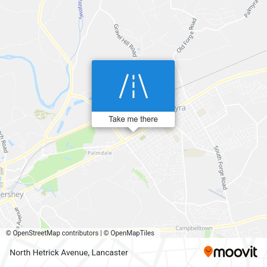 North Hetrick Avenue map