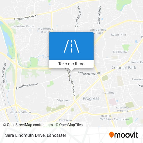 Mapa de Sara Lindmuth Drive