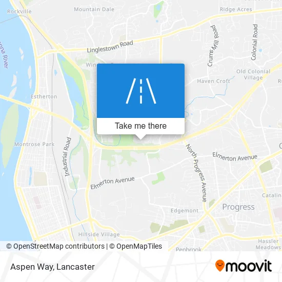 Aspen Way map