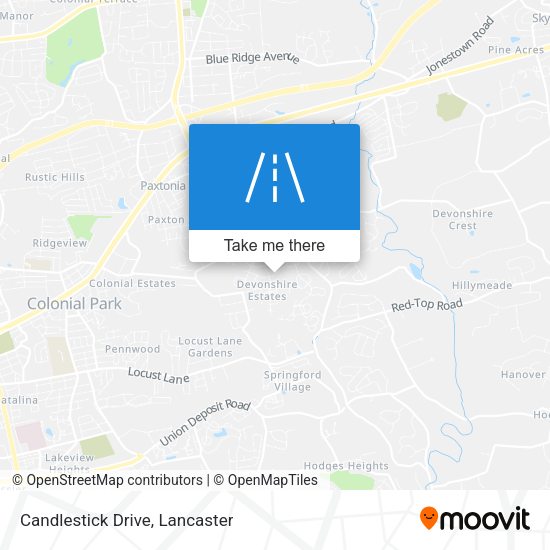 Candlestick Drive map