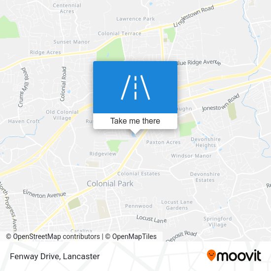 Mapa de Fenway Drive