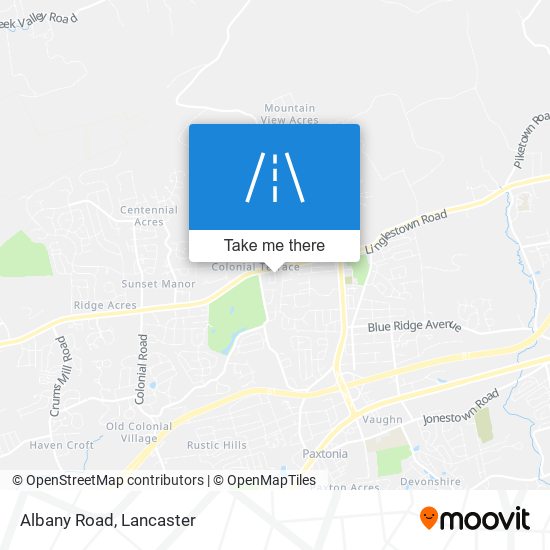 Albany Road map