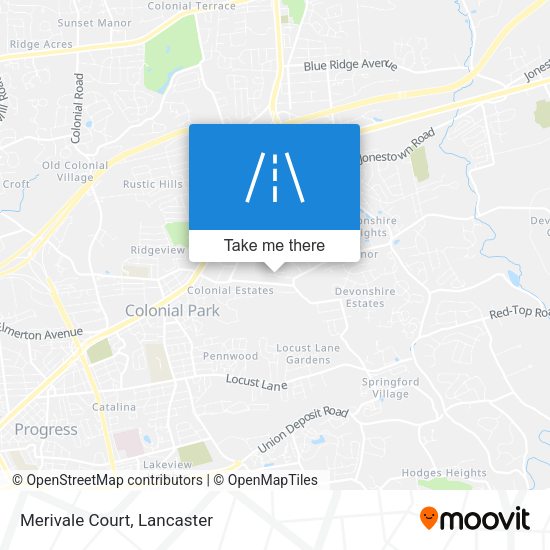 Merivale Court map