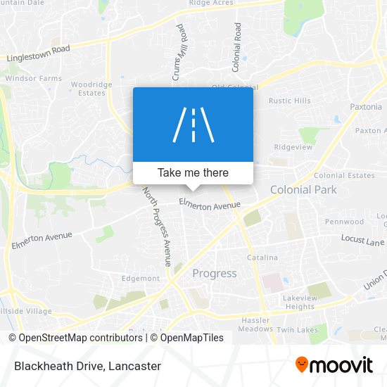 Mapa de Blackheath Drive