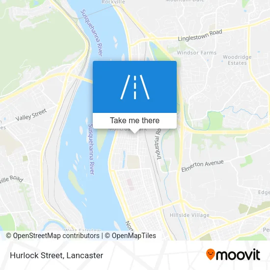 Hurlock Street map