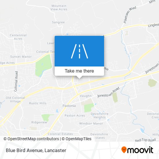 Blue Bird Avenue map