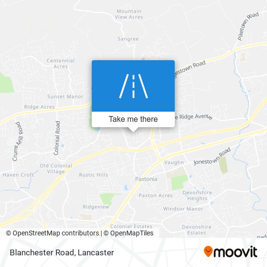 Blanchester Road map