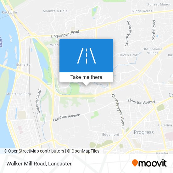 Mapa de Walker Mill Road