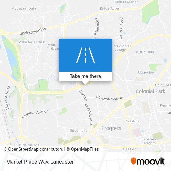 Mapa de Market Place Way