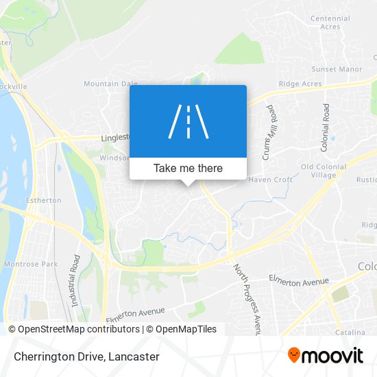 Cherrington Drive map