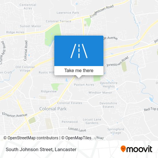 South Johnson Street map