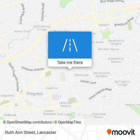 Ruth Ann Street map
