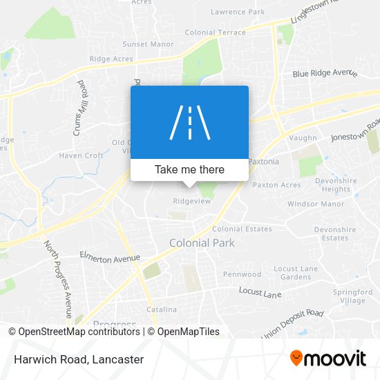 Mapa de Harwich Road