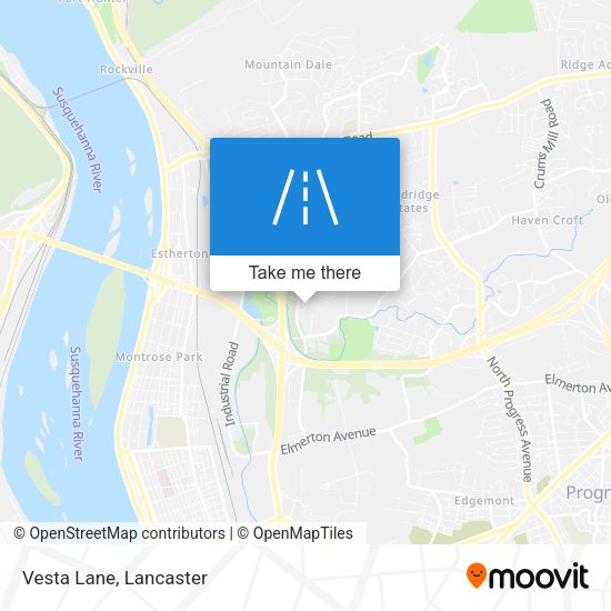 Mapa de Vesta Lane