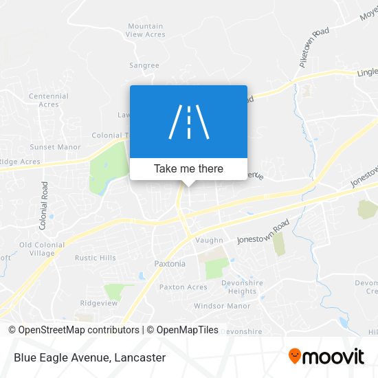 Blue Eagle Avenue map