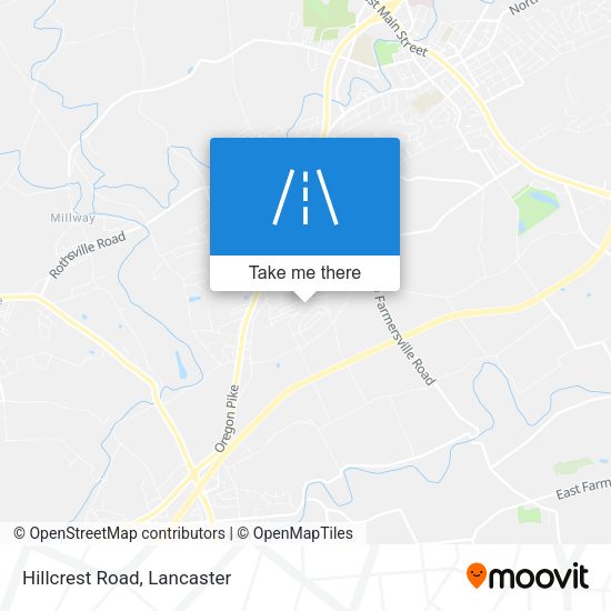 Mapa de Hillcrest Road