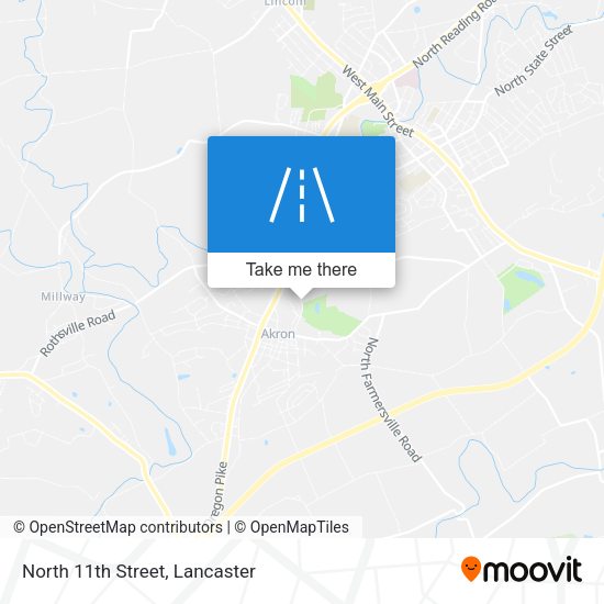 Mapa de North 11th Street