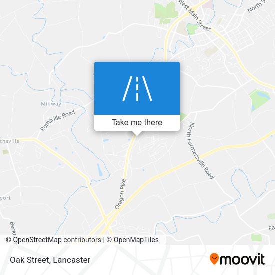 Mapa de Oak Street